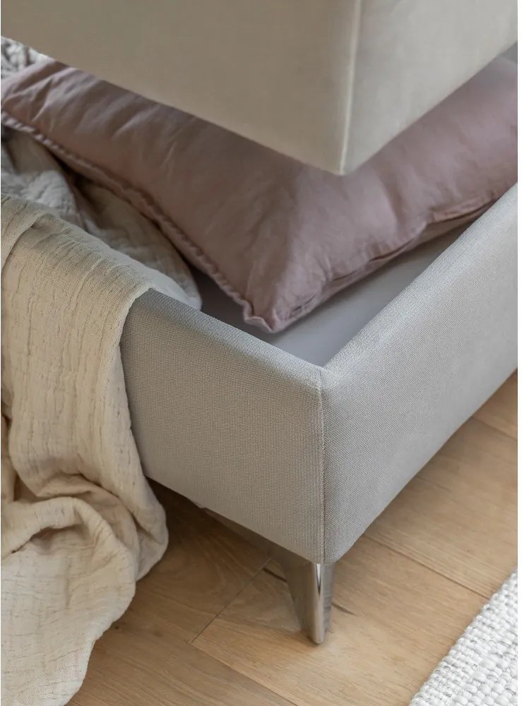 Жълт кадифен разтегателен ъглов диван с място за съхранение (ляв ъгъл L форма) Laurence – ELTAP