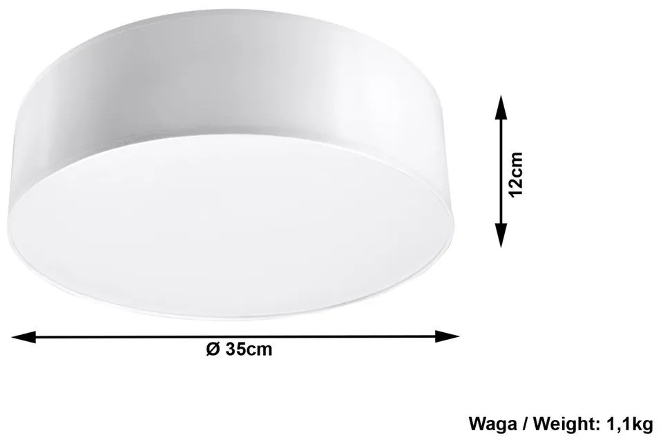 Бяла таванна светлина таван Atis - Sollux
