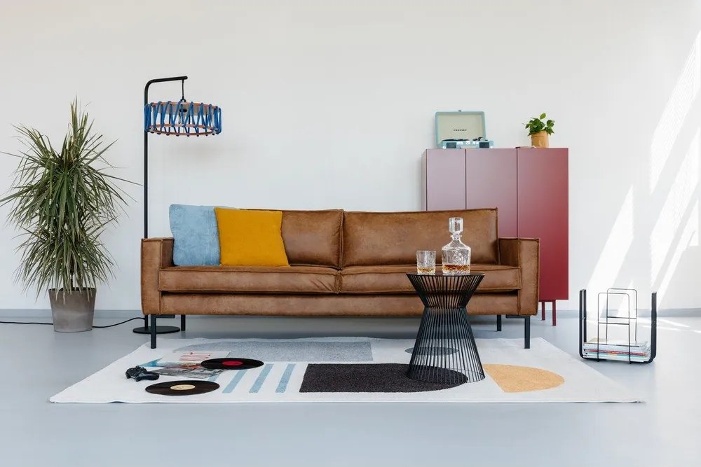 Кафяв диван от изкуствена кожа 216 cm Rate - Scandic