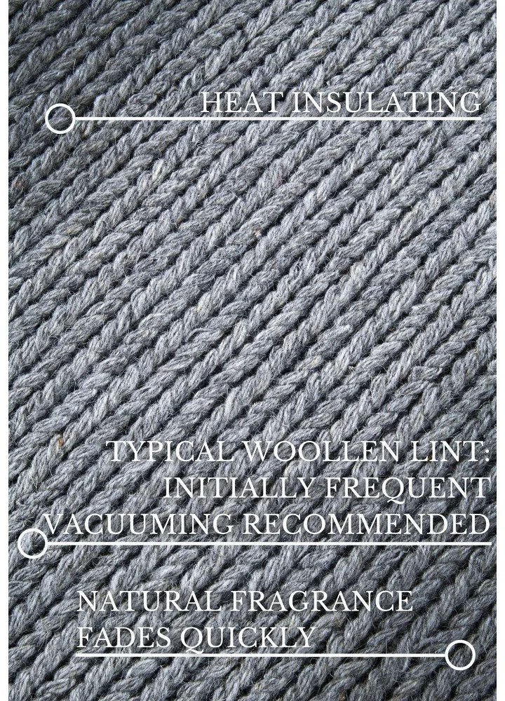 Сив ръчно изработен вълнен кръгъл килим ø 160 cm Francois – Villeroy&amp;Boch