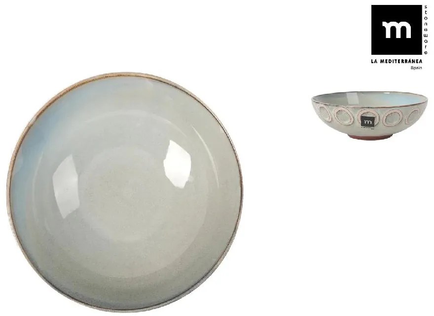 Дълбока купа LA MEDITERRANEA Almudena Gray, 20 см, порцелан