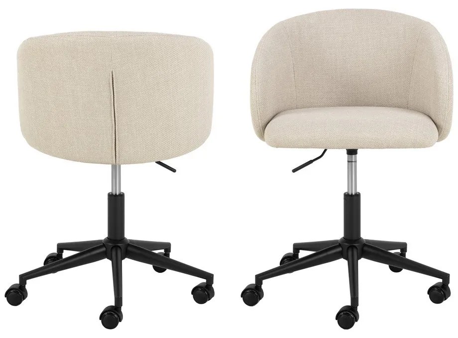 Бежов офис стол Eleanor – Actona