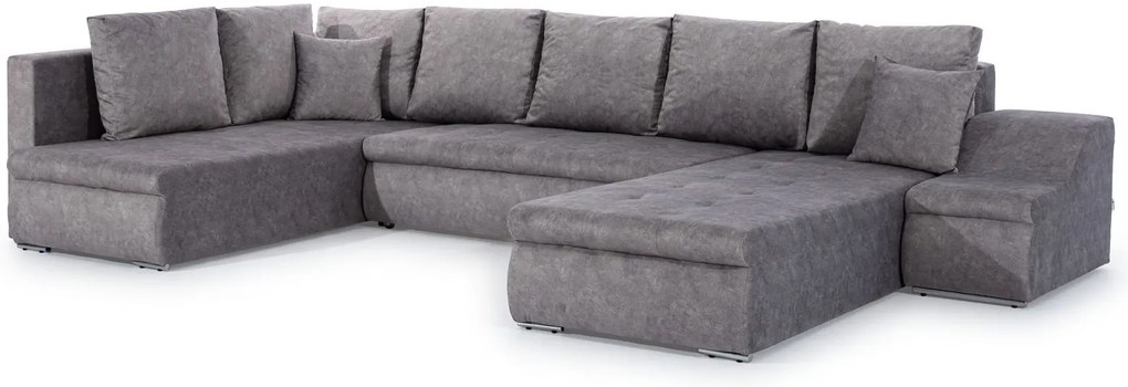 Ъглов диван Ginny-Gray Dark-Right