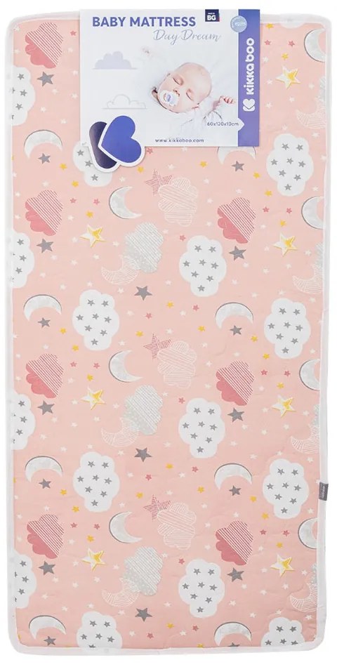 KIKKA BOO Матрак DAYDREAM 60/120/10 см CLOUDS PEACH