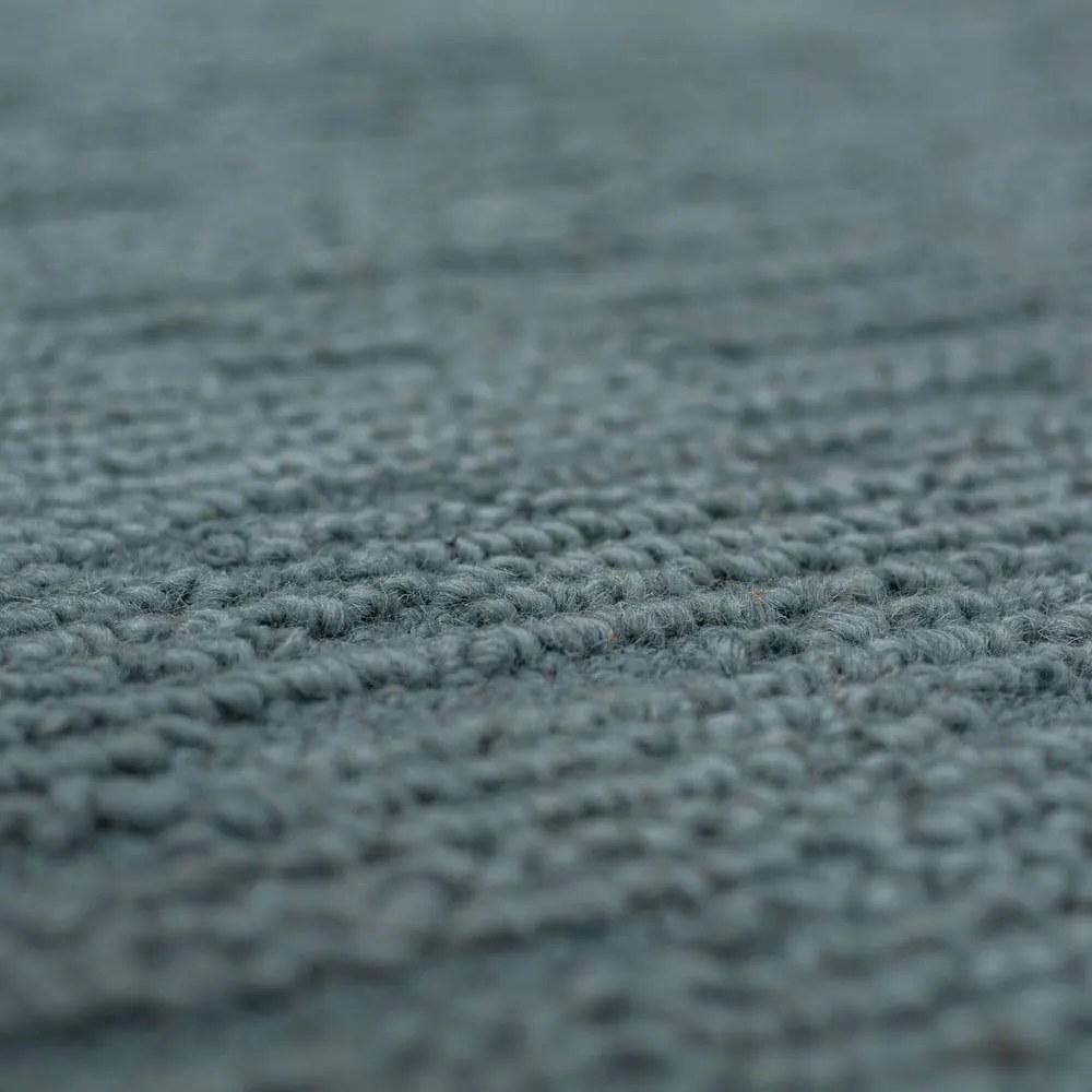 Сиво-син ръчно изработен вълнен килим 120x170 cm Harris Boucle – Flair Rugs