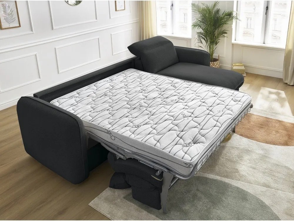 Черен диван 216 cm Achille – Bobochic Paris