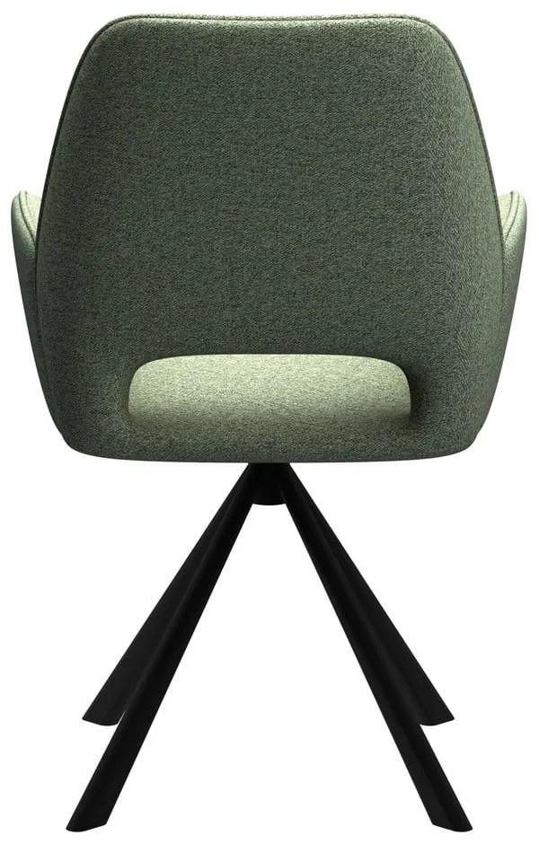 Тъмнозелен трапезен стол с подлакътници Graham – Actona