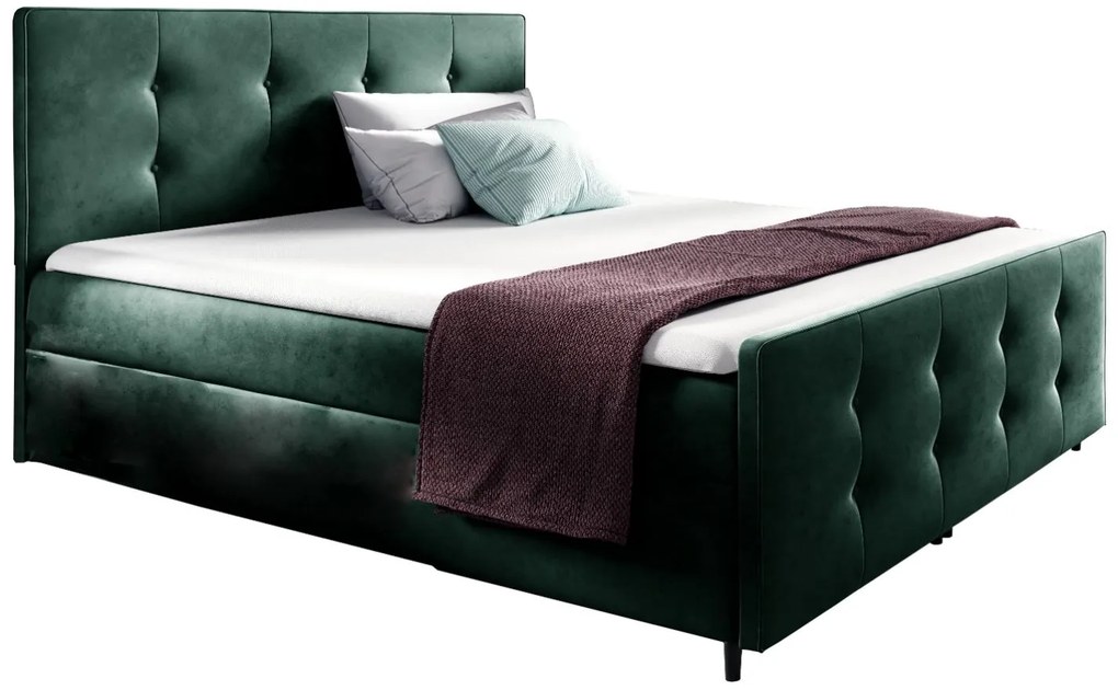 Тапицирано легло Viena-Prasino-140 x 200