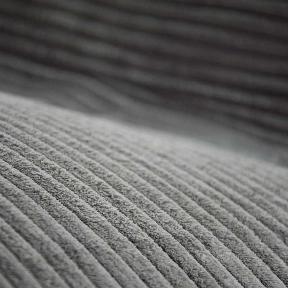 Черен пуф от рипсено кадифе Sofa Tube 190 – SLOWDOWN