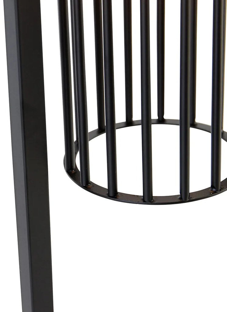 Интелигентна модерна настолна лампа черна вкл. Wifi ST64 - Balenco Wazo