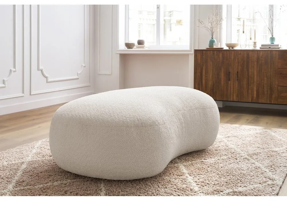 Бяла табуретка от букле Saint-Germain - Bobochic Paris