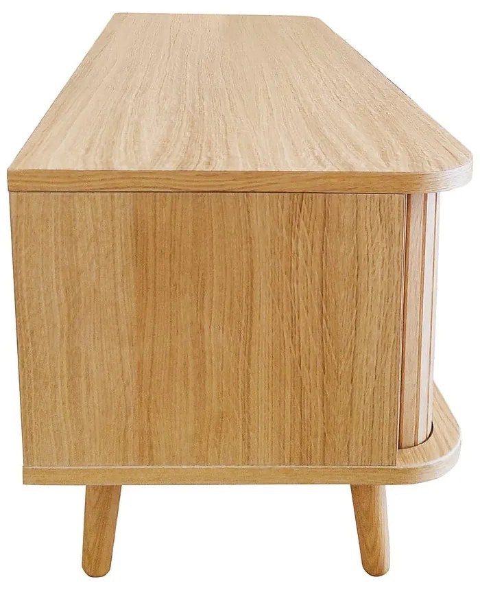 Маса за телевизор от декор от дъб естествена 138x50 cm Rove – Woodman