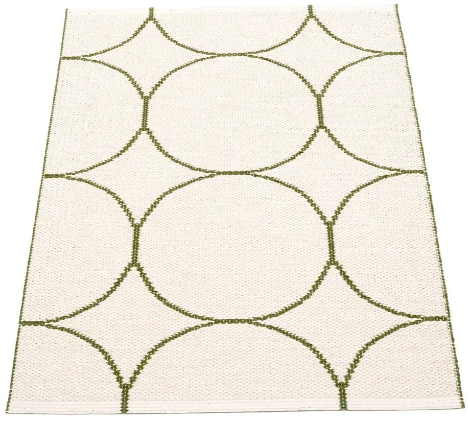 Тъмнозелен килим за открито и закрито 70x100 cm Boo Dark Olive – Pappelina