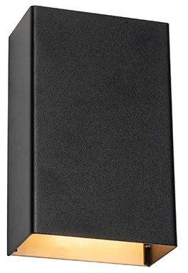 Модерна черна стенна лампа с 2 светлини - Otan S