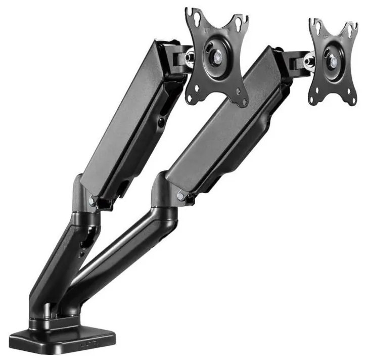 MK FLORIA MKF-21DP113S2 - Регулируем държач за два 32" монитора, черен