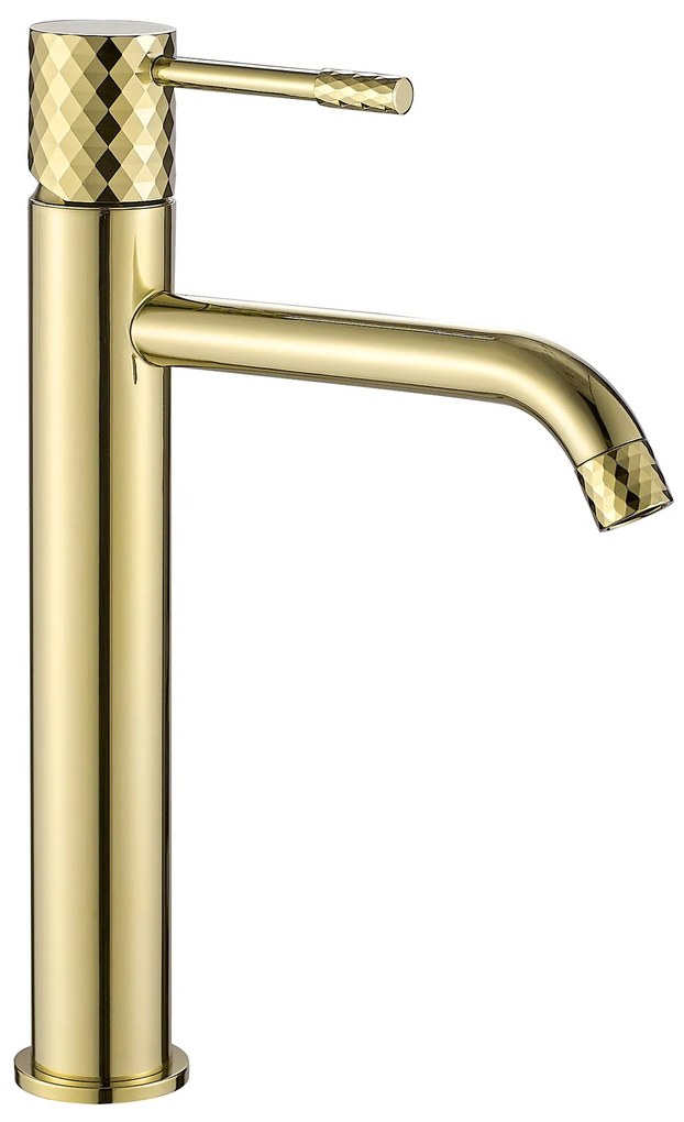 Смесител за мивка Rea Lungo Diamond Gold High