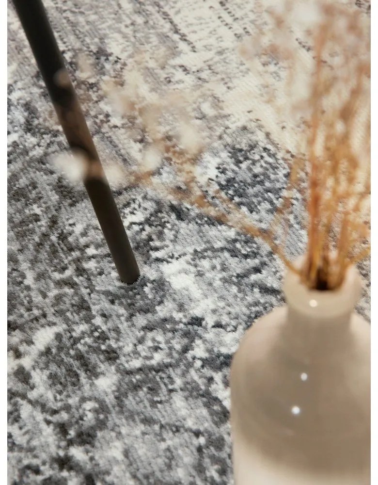 Сиво-кремав кръгъл килим ø 120 cm Gloria Lydia – Hanse Home