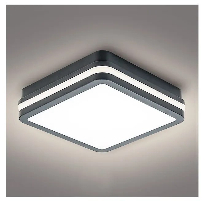 Brilagi - LED външно осветление с сензор BENE LED/18W/230V 22x22 cm IP54