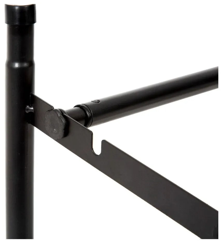 Черен метален телескопичен шкаф за обувки - Compactor