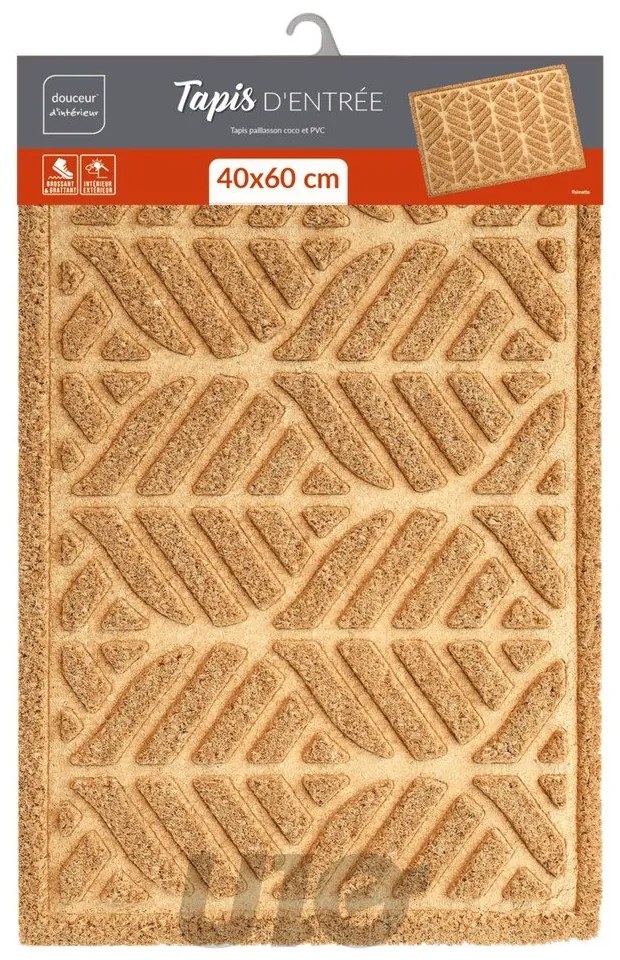 Изтривалка от кокосови влакна 40x60 cm Palmette – douceur d'intérieur