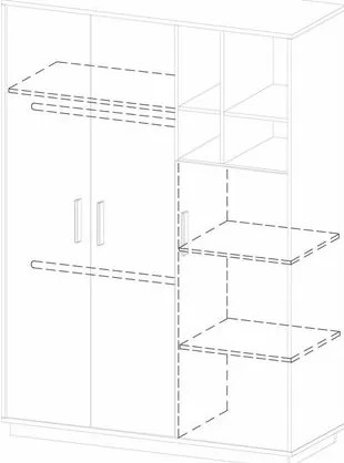 Гардероб Olana 3-врата