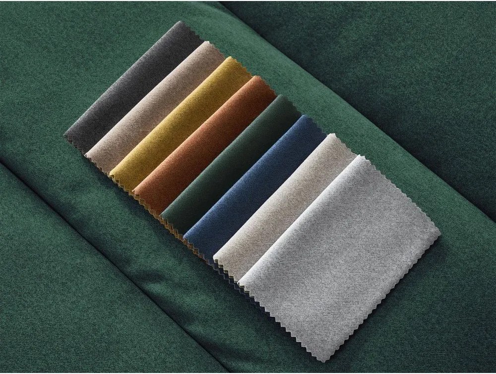 Зелен кадифен ъглов диван (ляв ъгъл) Sierra – Bobochic Paris