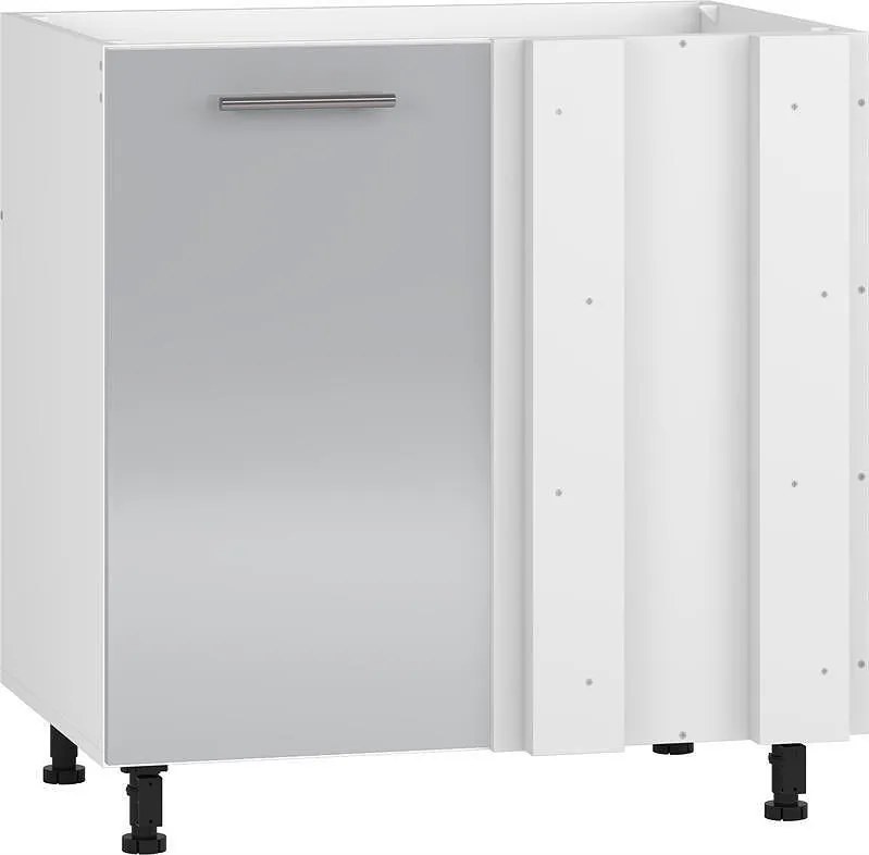 Долен ъглов шкаф Vento DKN-100/82 100(80)см Светло сив гланц