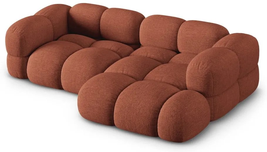 Ъглов диван в тухлен цвят (десен ъгъл) Loretto – Cosmopolitan Design