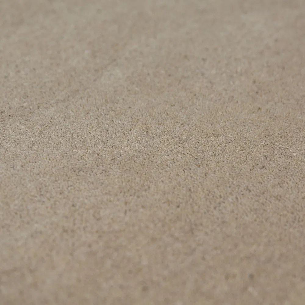 Ръчно изработен вълнен килим в естествен цвят 200x290 cm Leo Scallop – Flair Rugs