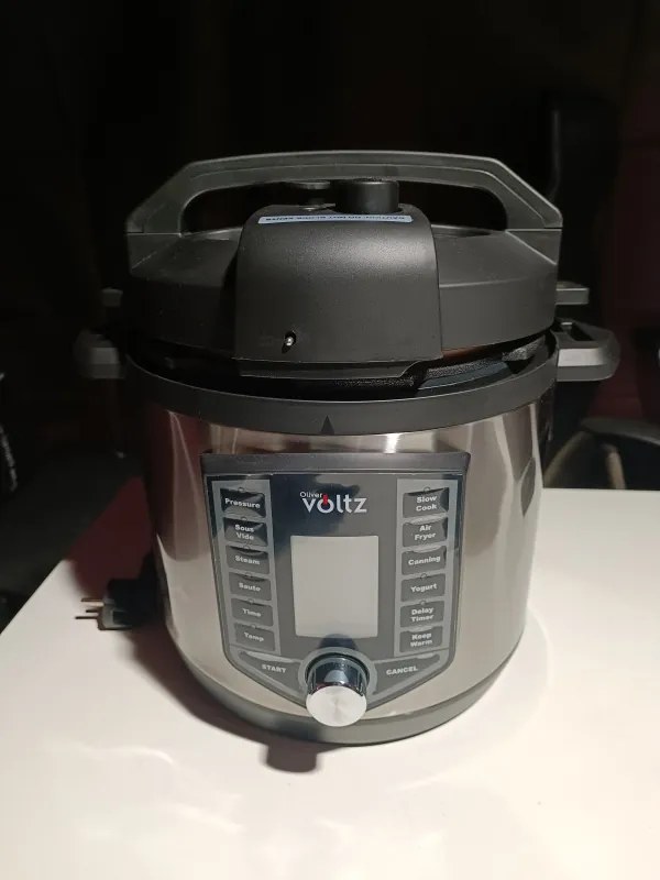 Втора ръка: Мултикукър под налягане и Фритюрник Air Fryer 2в1 Oliver Voltz OV51985G6, 6L, 1500W, 44 функции, 12 програми, Инокс