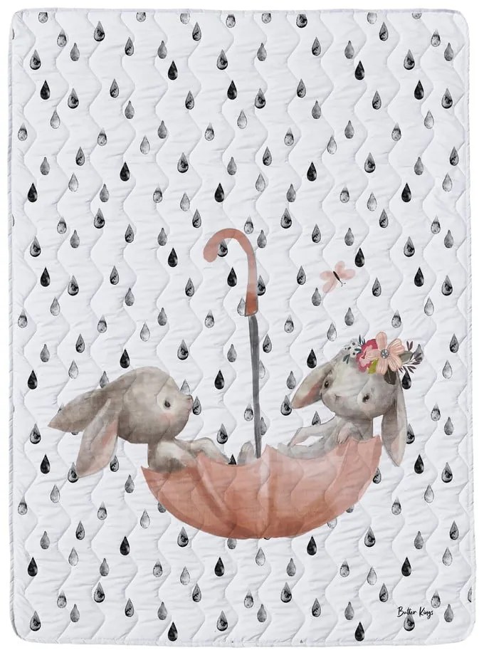 Олекотени одеяло и калъфка за възглавница в комплект от памучен сатен 140x200 cm – Butter Kings