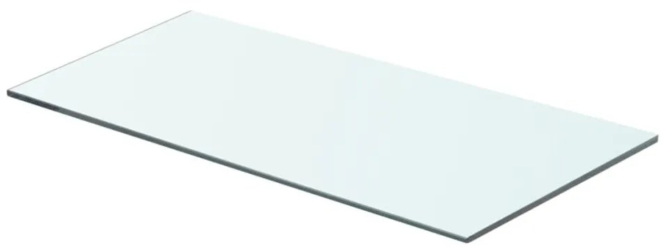 243825 vidaXL Плоча за рафт, прозрачно стъкло, 60 x 25 см