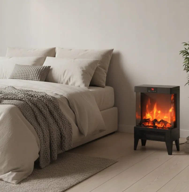 Електрическа камина с ефект на пламъка 2000 W