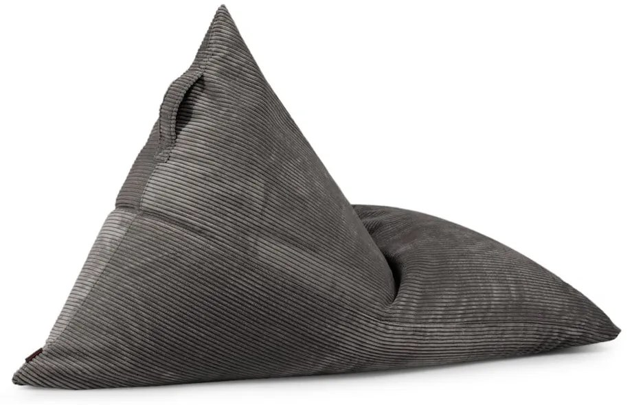 Светлосив пуф от рипсено кадифе Razzmatazz – SLOWDOWN