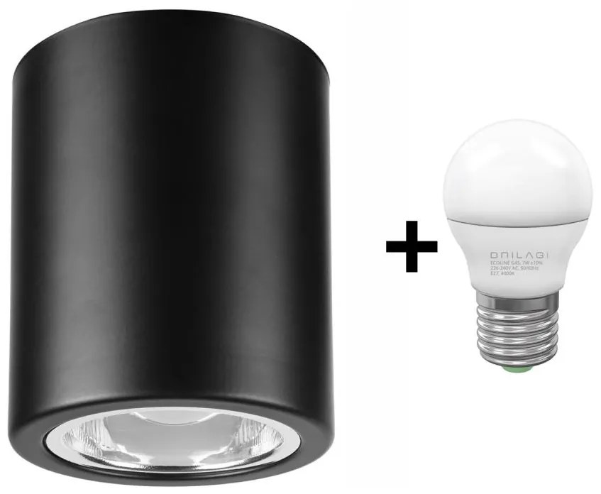 LED точково осветително тяло TACO 1xE27/15W/230V черно