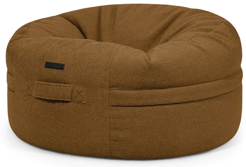 Кафяв пуф от букле Roll 105 – SLOWDOWN