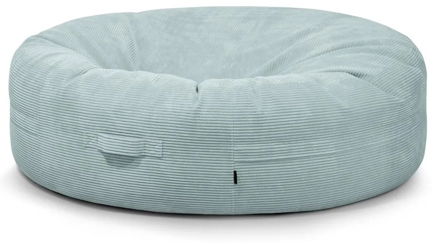 Пуф от рипсено кадифе в цвят мента Roll 190 – SLOWDOWN