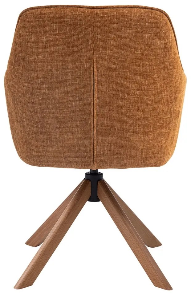 Оранжеви тапицирани трапезни столове в комплект 2 бр. Avola – Unique Furniture