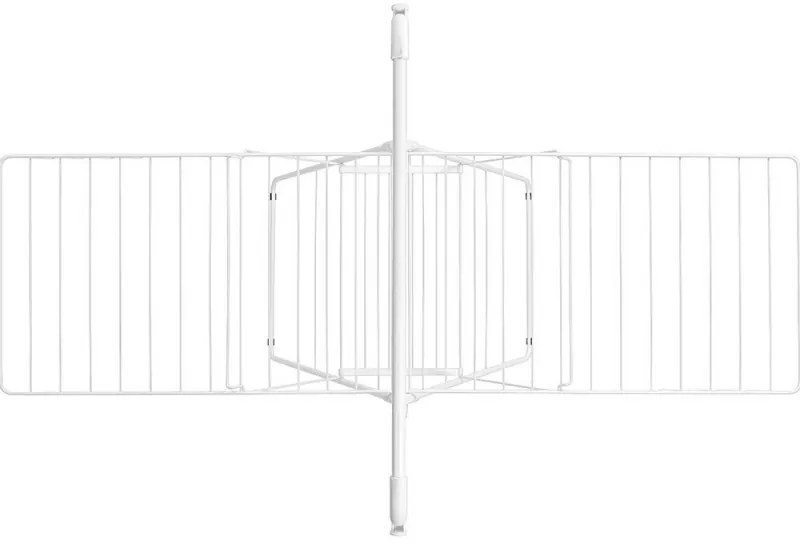 Сушилник за дрехи Brabantia Hangon 1004170, 25 м, 8 закачалки, Заключване за деца, Допълнителен прът, Бял