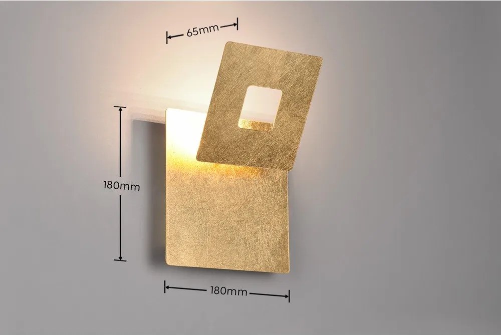 LED стенна лампа в златист цвят Leano - Trio