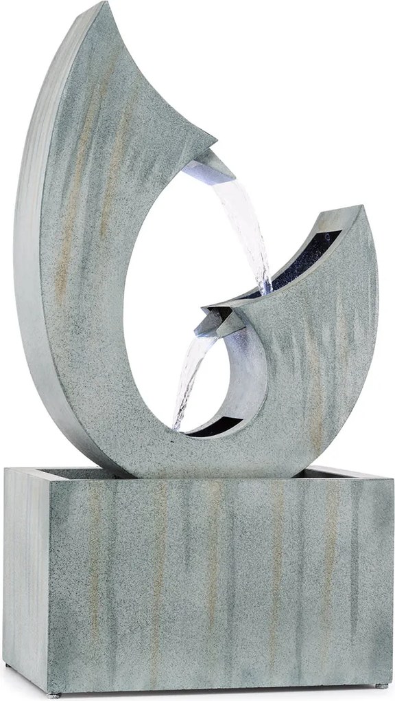 Blumfeldt Trumpet Flow, градински фонтан, 8 W, поцинкован метал, LED