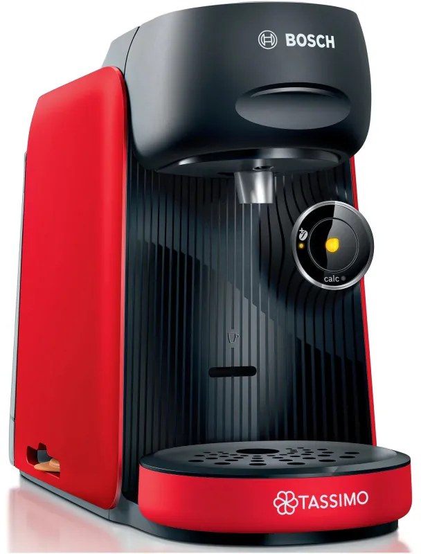 Еспресо машина Bosch Tassimo Finesse TAS16B3, 1400W, 3.3 bar, 0.7 л, Декалциране, Самопочистване, T-Discs, Intellibrew, 70 напитки, Червен