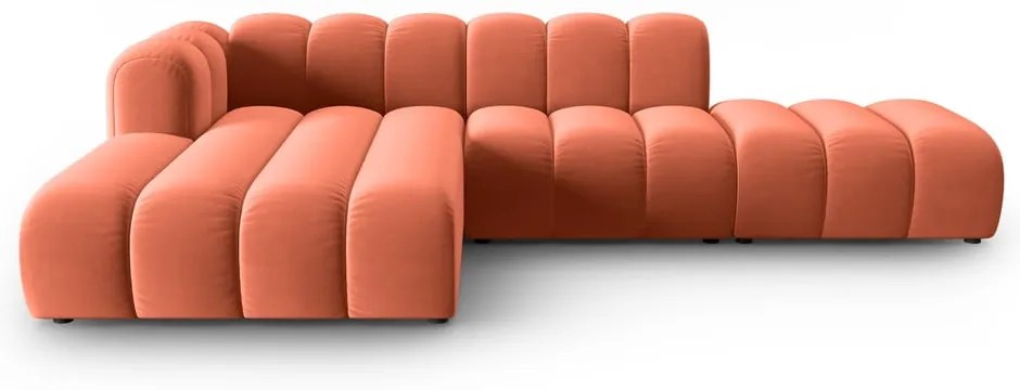 Розов ъглов диван (ляв ъгъл) Lupine – Micadoni Home