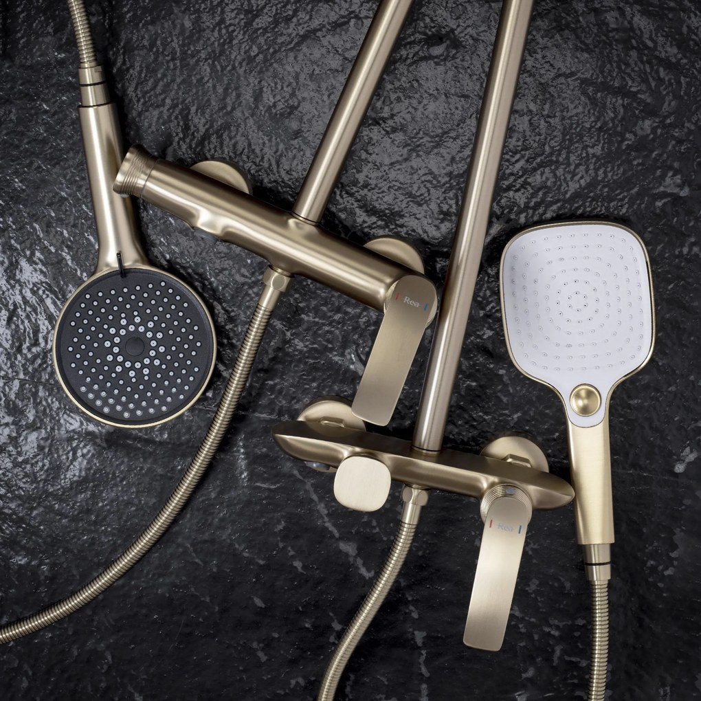 Комплект за душ PREMIUM Rea Como M1 Brush Gold