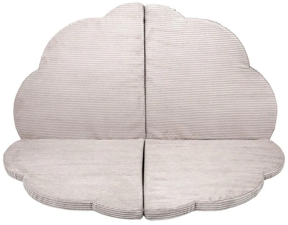 Детско килимче за игра в цвят слонова кост 160x160 cm – Meowbaby