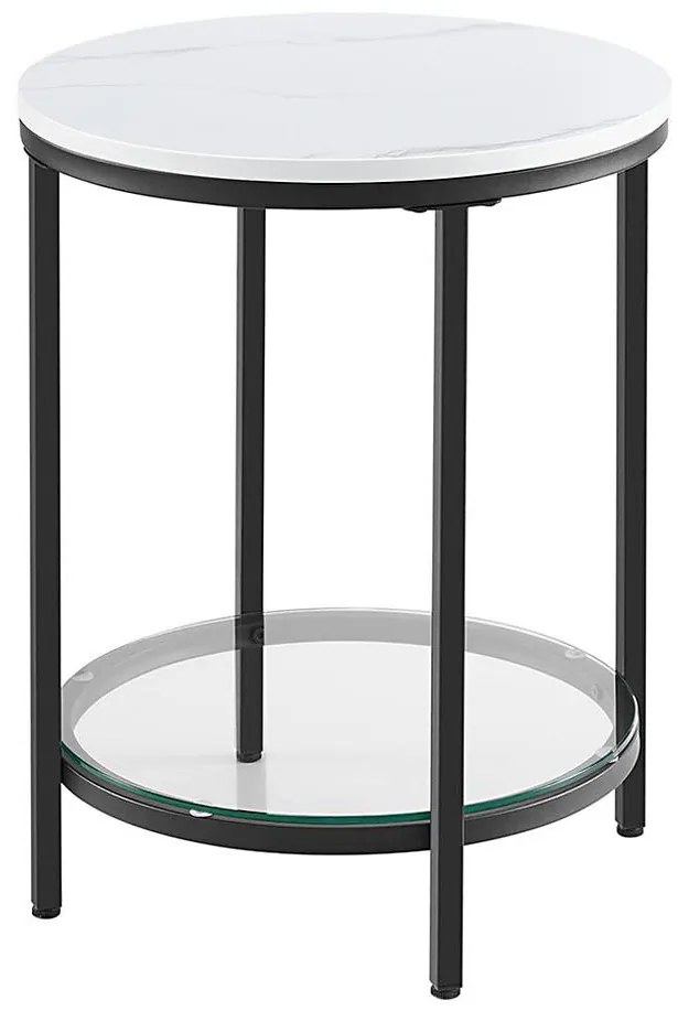 Странична масичка SID черна/бяла