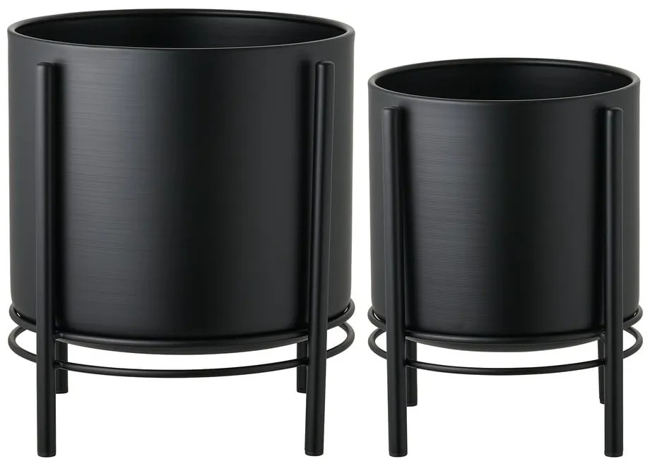 Метални кашпи в комплект от 2 бр. ø 25 cm Svarta – House Nordic