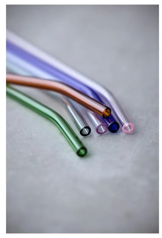 Стъклени сламки с четки за почистване в комплект от 4 бр. – Lyngby Glas