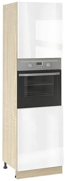 Колонен шкаф за фурна МДФ Глосмакс 602Ф (60см) Сонома