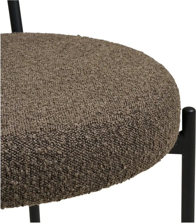 Кафяв тапициран трапезен стол Badalona – House Nordic